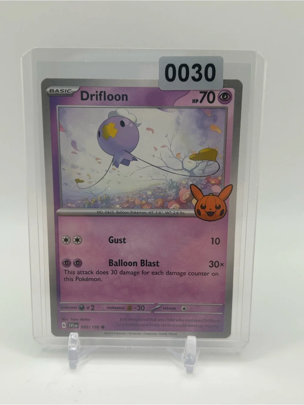 Drifloon Pokémon Trick or Trade card 🎃